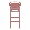 Marcel Bar Stool in Marsala - Back View - Marcel Bar Stool in Marsala - Back View