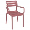 Compamia Paris Resin Outdoor Arm Chair In Marsala - Angled