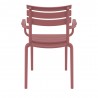 Compamia Paris Resin Outdoor Arm Chair In Marsala - Back