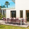 Compamia Paris Resin Outdoor Arm Chair In Marsala - Lifestyle 6