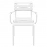 Compamia Paris Resin Outdoor Arm Chair In White - Front