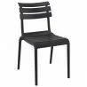 Compamia Helen Resin Outdoor Chair In Black - Angled - Compamia Helen Resin Outdoor Chair In Black - Angled