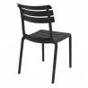 Compamia Helen Resin Outdoor Chair In Black - Back View - Compamia Helen Resin Outdoor Chair In Black - Back View