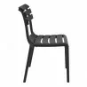 Compamia Helen Resin Outdoor Chair In Black - Side - Compamia Helen Resin Outdoor Chair In Black - Side