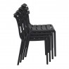 Compamia Helen Resin Outdoor Chair In Black - Stack