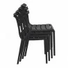 Compamia Helen Resin Outdoor Chair In Black - Stack - Compamia Helen Resin Outdoor Chair In Black - Stack