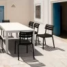 Compamia Helen Resin Outdoor Chair In Black - Lifestyle 2 - Compamia Helen Resin Outdoor Chair In Black - Lifestyle 2