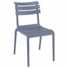 Compamia Helen Resin Outdoor Chair In Dark Gray - Angled