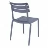 Compamia Helen Resin Outdoor Chair In Dark Gray - Back Angled - Compamia Helen Resin Outdoor Chair In Dark Gray - Back Angled
