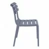 Compamia Helen Resin Outdoor Chair In Dark Gray - Side - Compamia Helen Resin Outdoor Chair In Dark Gray - Side