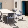 Compamia Helen Resin Outdoor Chair In Dark Gray - Lifestyle 2 - Compamia Helen Resin Outdoor Chair In Dark Gray - Lifestyle 2