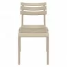 Compamia Helen Resin Outdoor Chair In Taupe - Front - Compamia Helen Resin Outdoor Chair In Taupe - Front