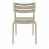 Compamia Helen Resin Outdoor Chair In Taupe - Back - Compamia Helen Resin Outdoor Chair In Taupe - Back