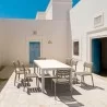 Compamia Helen Resin Outdoor Chair In Taupe - Lifestyle 2 - Compamia Helen Resin Outdoor Chair In Taupe - Lifestyle 2