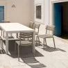Compamia Helen Resin Outdoor Chair In Taupe - Lifestyle 1 - Compamia Helen Resin Outdoor Chair In Taupe - Lifestyle 1
