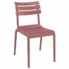 Compamia Helen Resin Outdoor Chair In Marsala - Angled  - Compamia Helen Resin Outdoor Chair In Marsala - Angled 