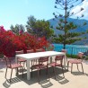 Compamia Helen Resin Outdoor Chair In Marsala - Lifestyle 6