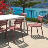 Compamia Helen Resin Outdoor Chair In Marsala - Lifestyle 4