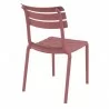 Compamia Helen Resin Outdoor Chair In Marsala - Back Angled - Compamia Helen Resin Outdoor Chair In Marsala - Back Angled