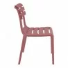 Compamia Helen Resin Outdoor Chair In Marsala - Side - Compamia Helen Resin Outdoor Chair In Marsala - Side