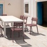 Compamia Helen Resin Outdoor Chair In Marsala - Lifestyle 