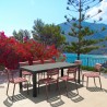 Compamia Helen Resin Outdoor Chair In Marsala - Lifestyle 5