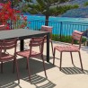 Compamia Helen Resin Outdoor Chair In Marsala - Lifestyle 3