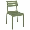 Compamia Helen Resin Outdoor Chair In Olive Green - Angled - Compamia Helen Resin Outdoor Chair In Olive Green - Angled
