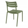 Compamia Helen Resin Outdoor Chair In Olive Green - Back Angle
