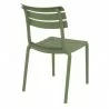 Compamia Helen Resin Outdoor Chair In Olive Green - Back Angle - Compamia Helen Resin Outdoor Chair In Olive Green - Back Angle