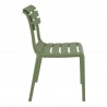 Compamia Helen Resin Outdoor Chair In Olive Green - Side