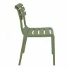 Compamia Helen Resin Outdoor Chair In Olive Green - Side - Compamia Helen Resin Outdoor Chair In Olive Green - Side