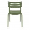 Compamia Helen Resin Outdoor Chair In Olive Green - Back View