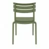 Compamia Helen Resin Outdoor Chair In Olive Green - Back View - Compamia Helen Resin Outdoor Chair In Olive Green - Back View
