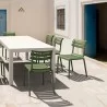 Compamia Helen Resin Outdoor Chair In Olive Green - Lifestyle 2 - Compamia Helen Resin Outdoor Chair In Olive Green - Lifestyle 2