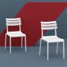 Compamia Helen Resin Outdoor Chair In White - Lifestyle 
