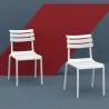 Compamia Helen Resin Outdoor Chair In White - Lifestyle  - Compamia Helen Resin Outdoor Chair In White - Lifestyle 