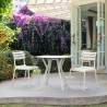 Compamia Helen Resin Outdoor Chair In White - Lifestyle 3
