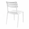 Compamia Helen Resin Outdoor Chair In White - Back Angled - Compamia Helen Resin Outdoor Chair In White - Back Angled