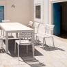 Compamia Helen Resin Outdoor Chair In White - Lifestyle 2