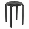 Compamia Tom Resin Dining Stool in Black - Angled - Compamia Tom Resin Dining Stool in Black - Angled