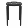 Compamia Tom Resin Dining Stool in Black - Front - Compamia Tom Resin Dining Stool in Black - Front