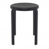 Compamia Tom Resin Dining Stool in Black - Side