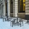 Compamia Tom Resin Dining Stool in Black - Lifestyle 2 - Compamia Tom Resin Dining Stool in Black - Lifestyle 2