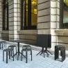 Compamia Tom Resin Dining Stool in Black - Lifestyle 1 - Compamia Tom Resin Dining Stool in Black - Lifestyle 1