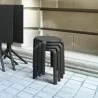 Compamia Tom Resin Dining Stool in Black - Lifestyle 3 - Compamia Tom Resin Dining Stool in Black - Lifestyle 3