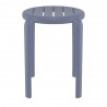 Compamia Tom Resin Dining Stool in Dark Gray - Front