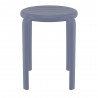 Compamia Tom Resin Dining Stool in Dark Gray - Side