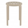 Compamia Tom Resin Dining Stool in Taupe - Front