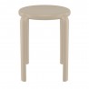 Compamia Tom Resin Dining Stool in Taupe - Side